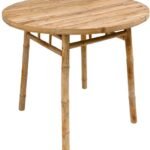 Esstisch IPOH Braun Massivholz 90 x 76 x 90 cm